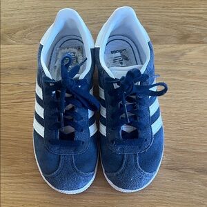 Adidas Kids Navy and White Sneakers